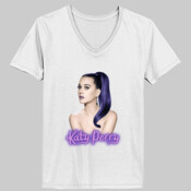 Katy Perry Illustration T-Shirt Woman V Neck